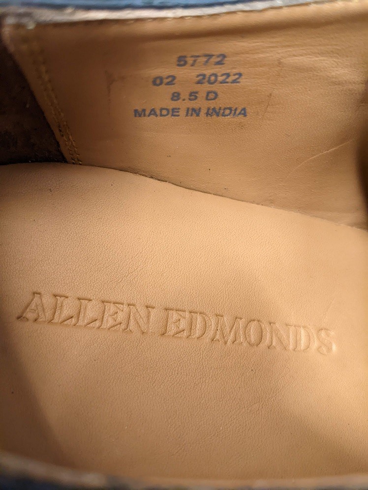 Allen Edmonds Made in India